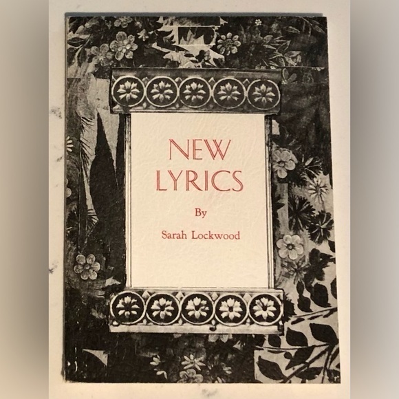 NEW LYRICS by Sarah Lockwood Limited 1st Edition~Poetry - Picture 1 of 4
